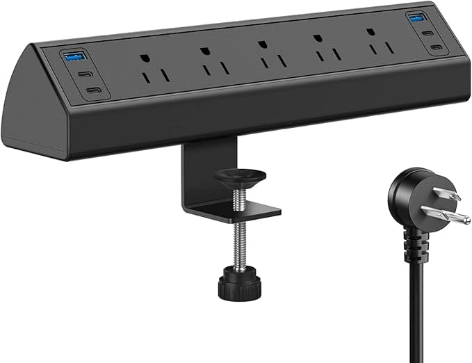 Desk Clamp Power Strip